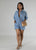 On The Move Denim Romper