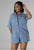 On The Move Denim Romper