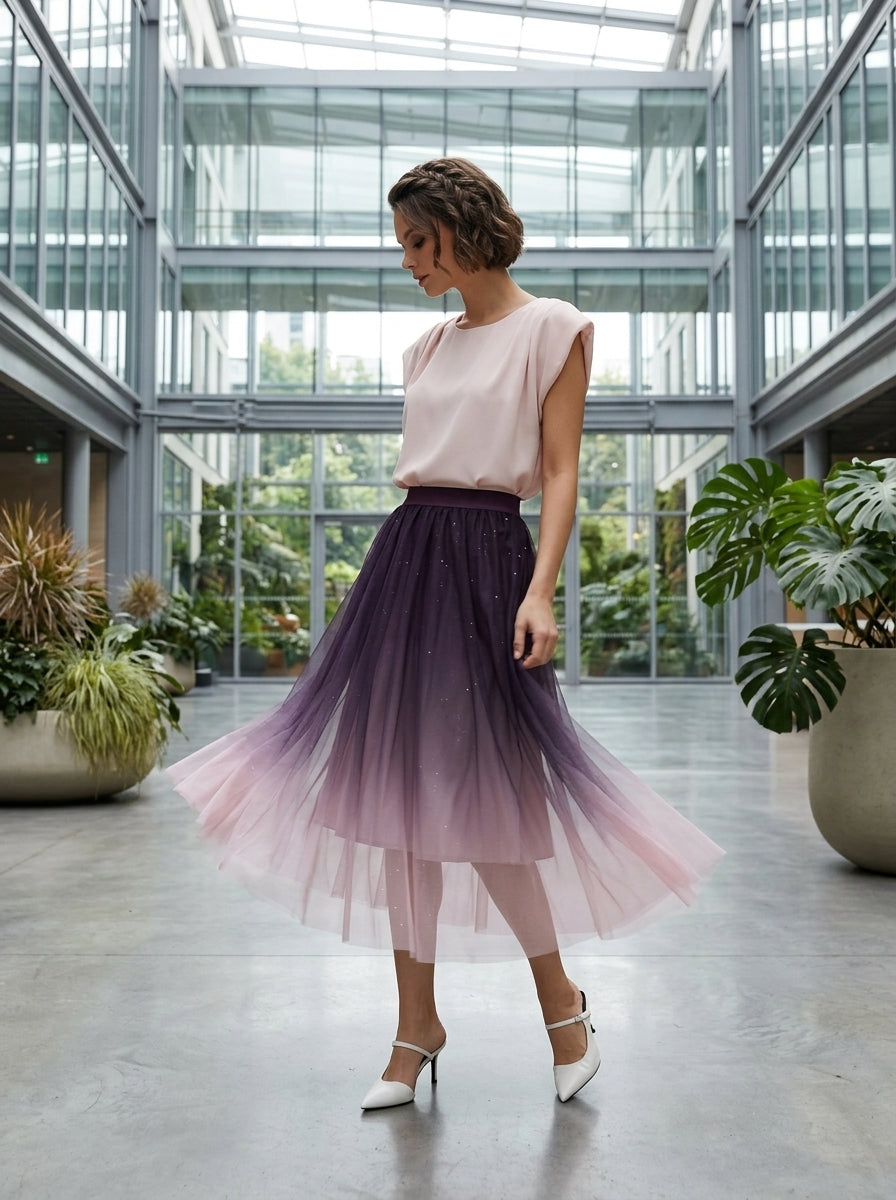 Blush Belle Satin Bow Top full