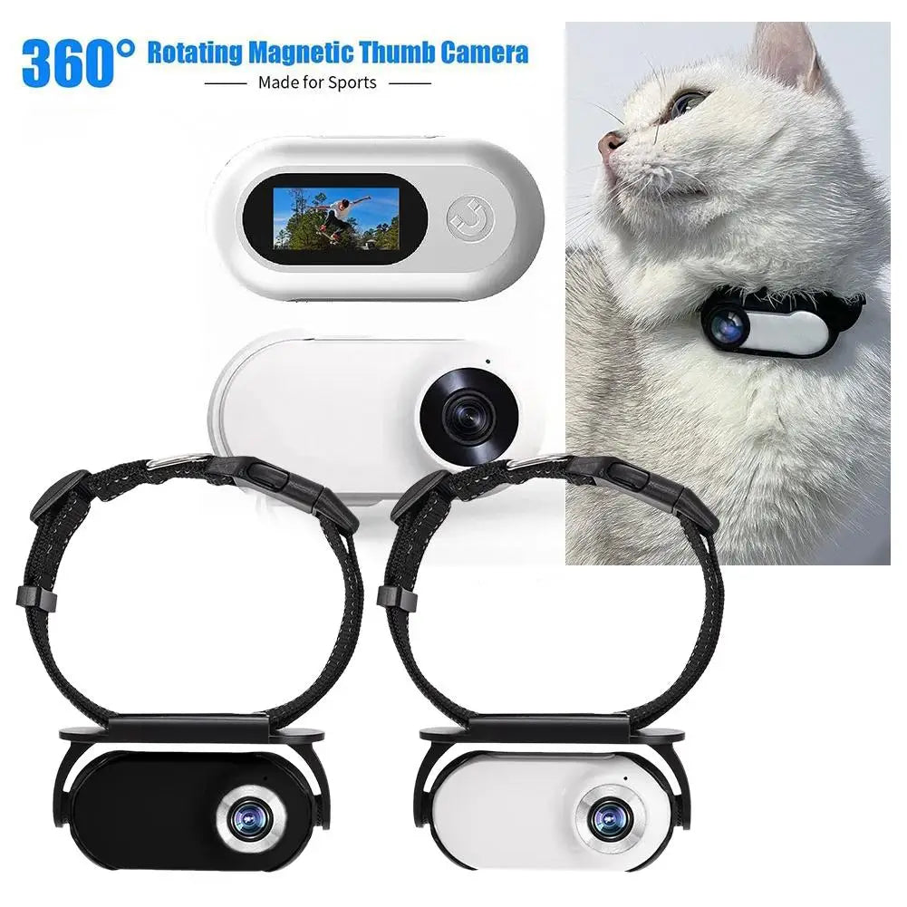 mini action camera for pets with 170 degree wide angle recording lens