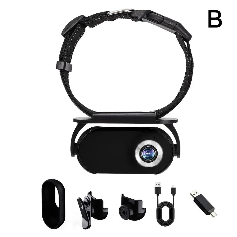 HD Pet Collar Camera – Mini Wearable Camera for Cats & Dogs