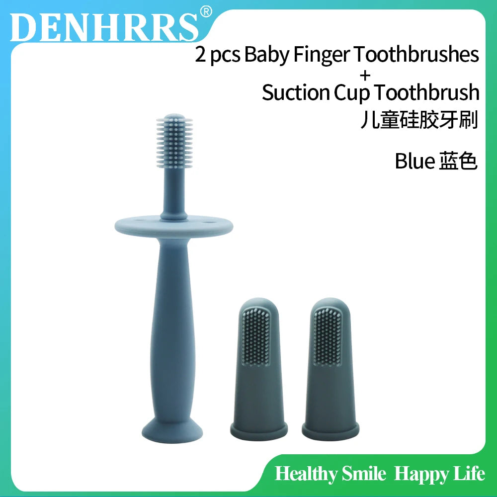 Lunivay Silicone Baby Finger Toothbrush – Soft Gum Teething Brush