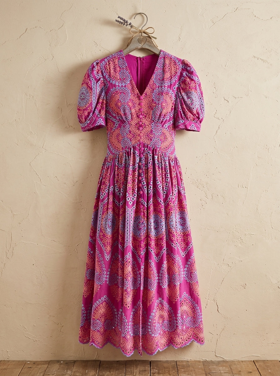 Cutwork Embroidery Dress