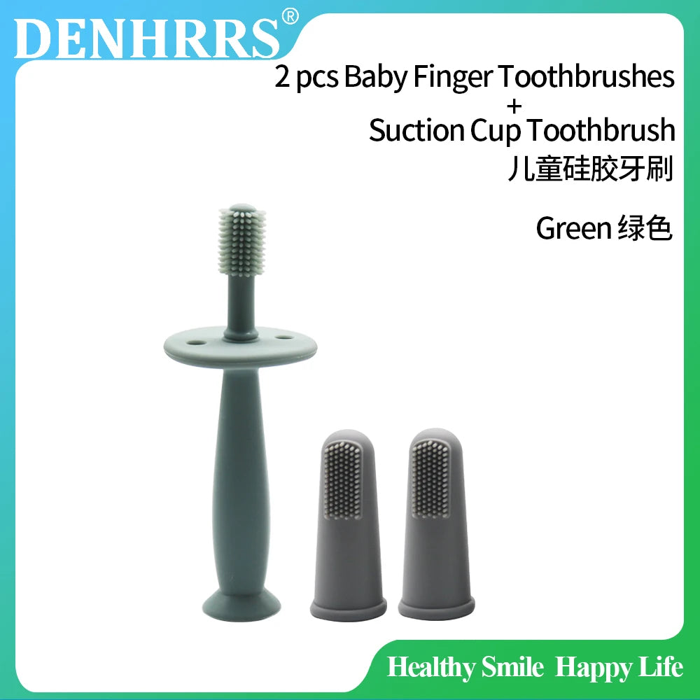 Lunivay Silicone Baby Finger Toothbrush – Soft Gum Teething Brush