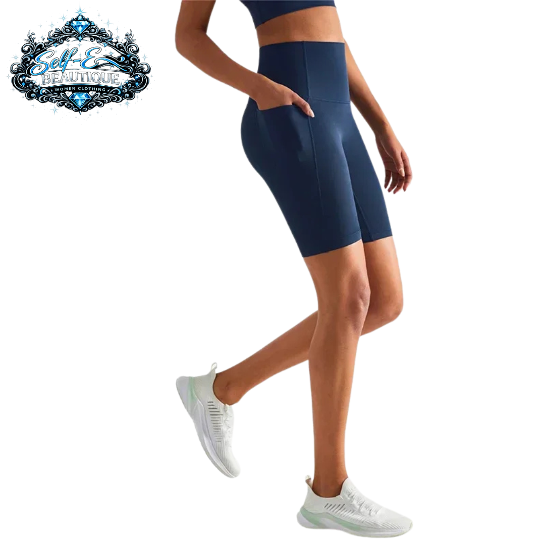 Self-E Beautique women's athletic gym shorts