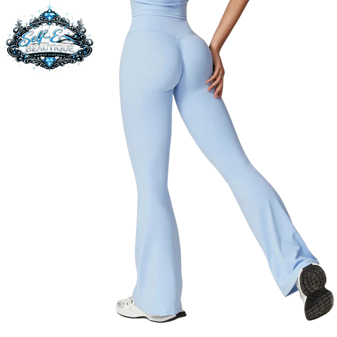 Self-E Beautique bell bottom workout leggings