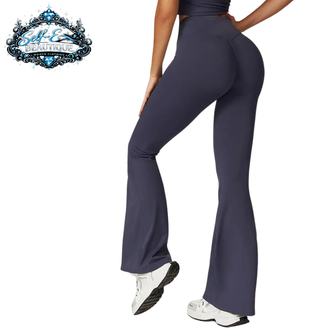Self-E Beautique bell bottom workout leggings