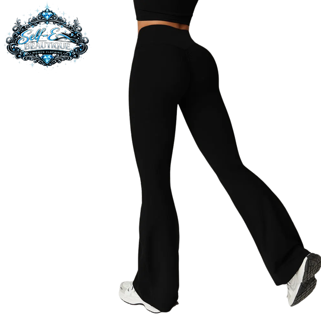 Self-E Beautique women's gym flare pants