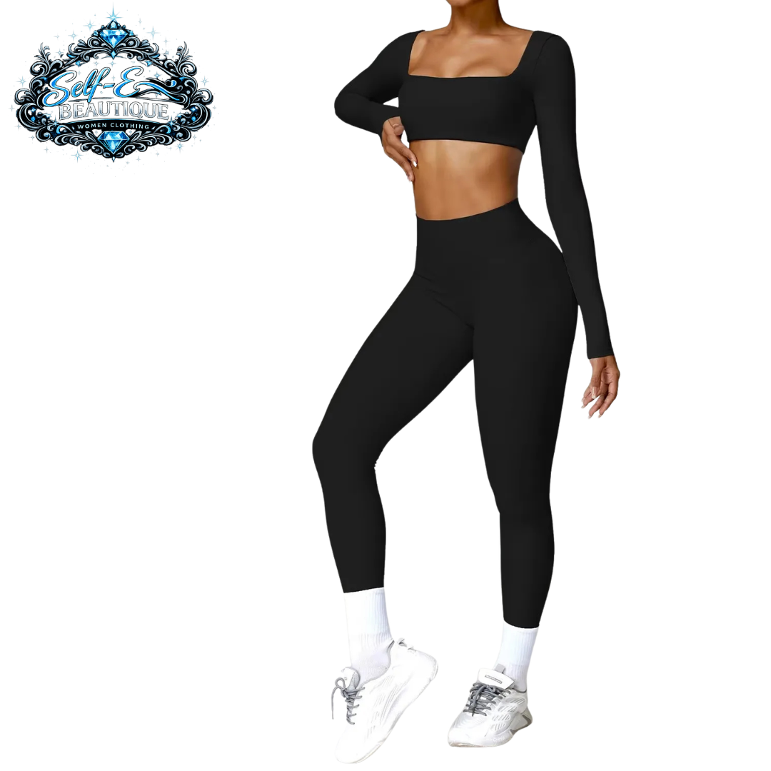 Self-E Beautique long sleeve workout set