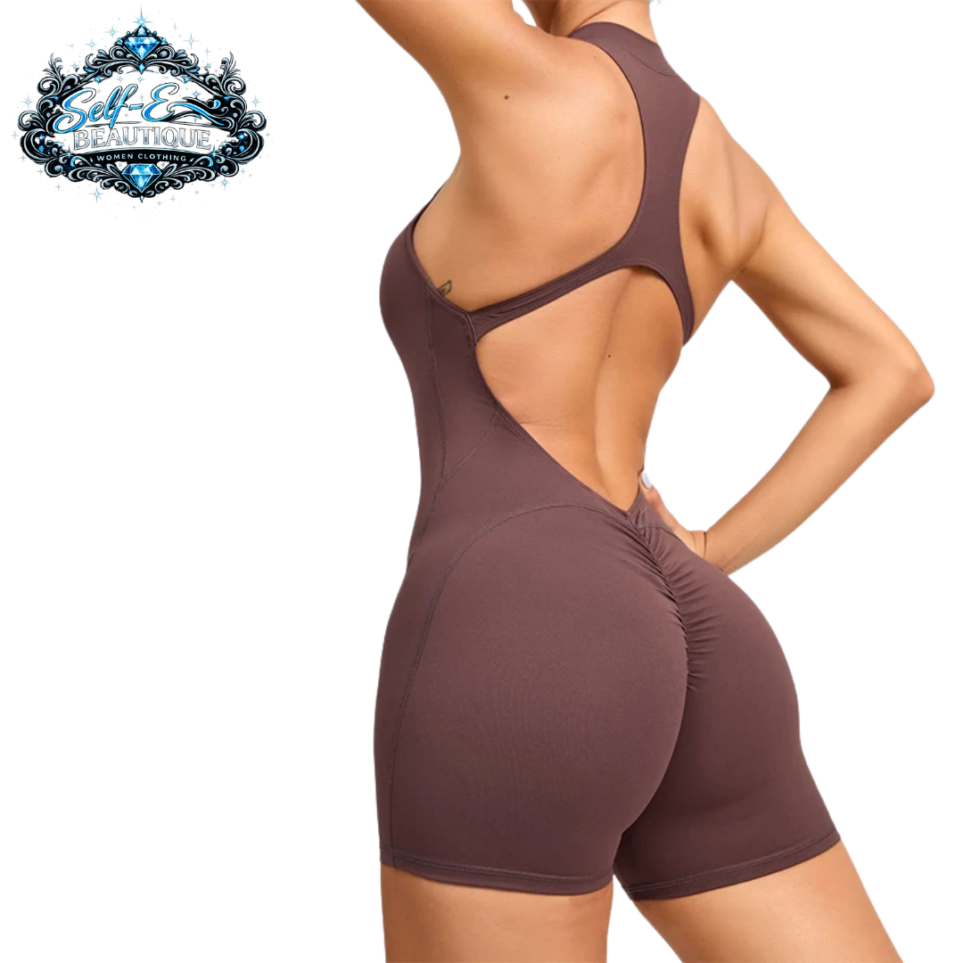 Self-E Beautique one piece workout outfit