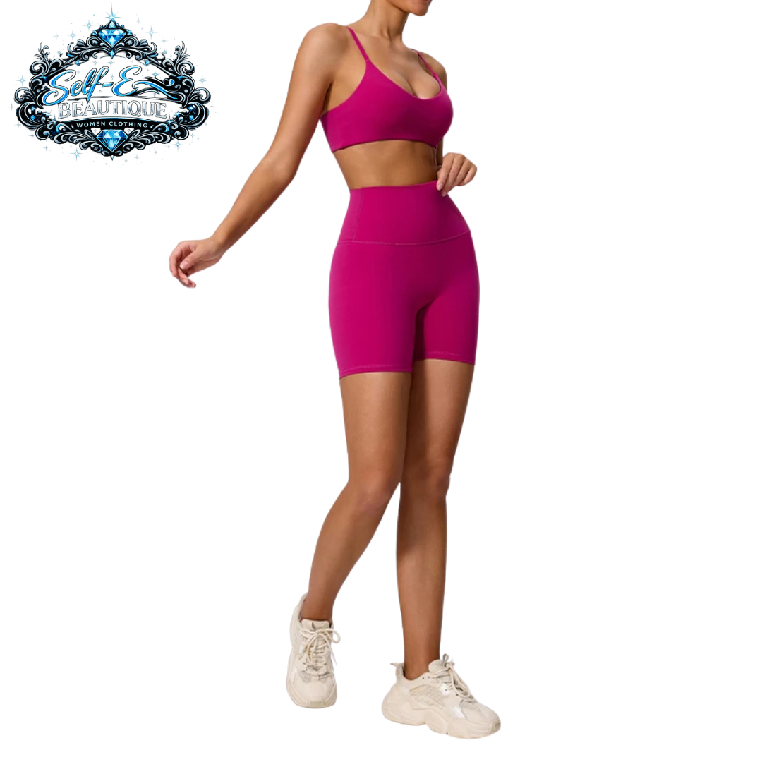 Self-E Beautique women's 2-piece sleeveless yoga set