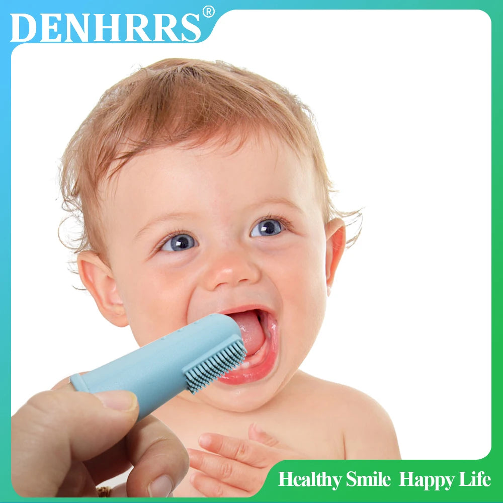 soft gum cleaning finger brush for babies during teething stage