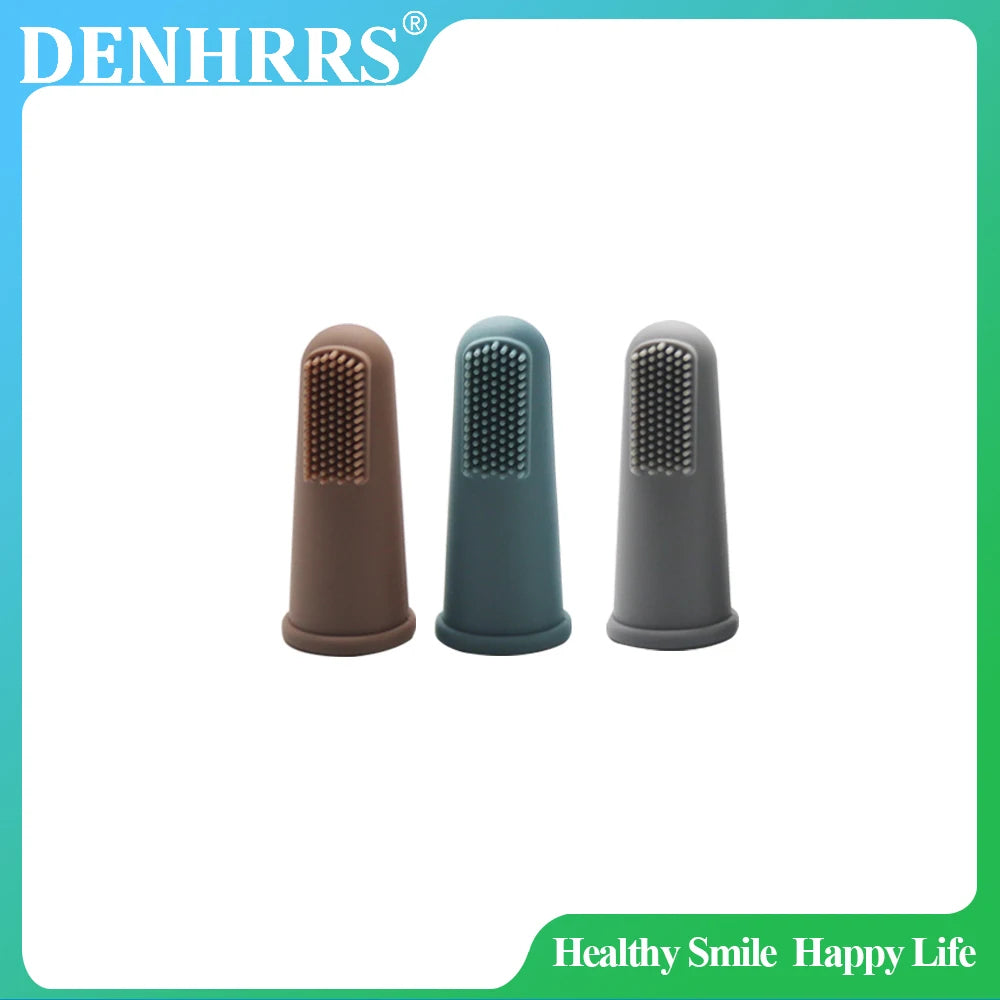 gentle silicone teething brush for newborn and toddler oral care