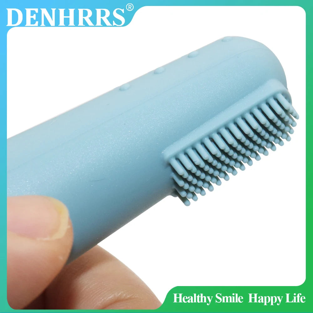 eco friendly baby teething toothbrush made from food grade silicone material