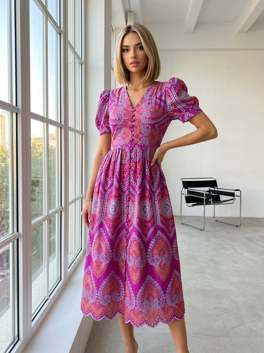 Cutwork Embroidery Dress